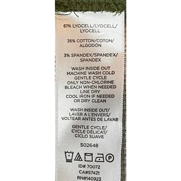 Lou & Grey for LOFT XL Green Drawstring Pants Lyocell Cotton Spandex - Picture 4 of 7